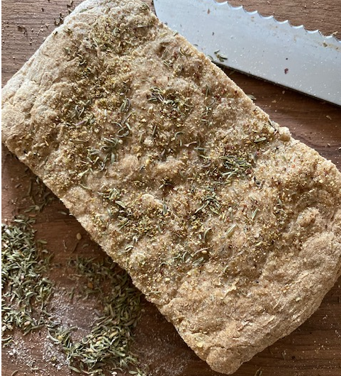 Focaccia au thym & zaatar ou Pâte à pizza au levain